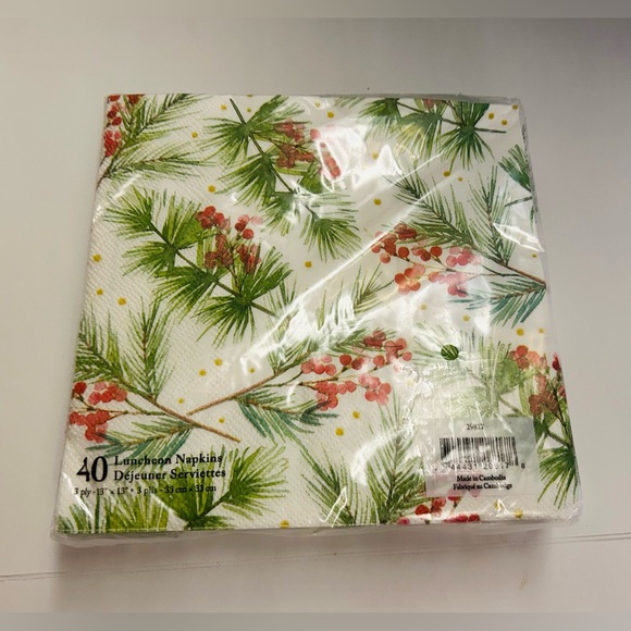 New Lady Jayne 136 Pieces Christmas Plates Napkins Guest Towels Cambodia 5 Piece - Picture 10 of 16